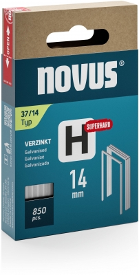 Capse Novus sarma subtire, H tip 37, super rezistente 14 mm, 850 buc/cutie